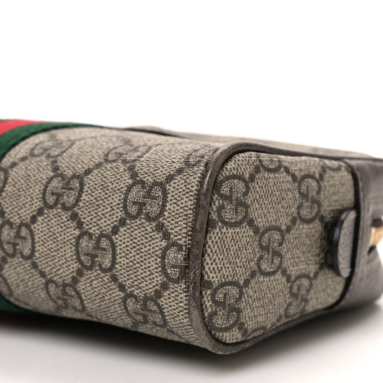 Gucci GG Supreme Monogram Web Small Ophidia Belt Bag 85 34 Dark Brown 10 of 10