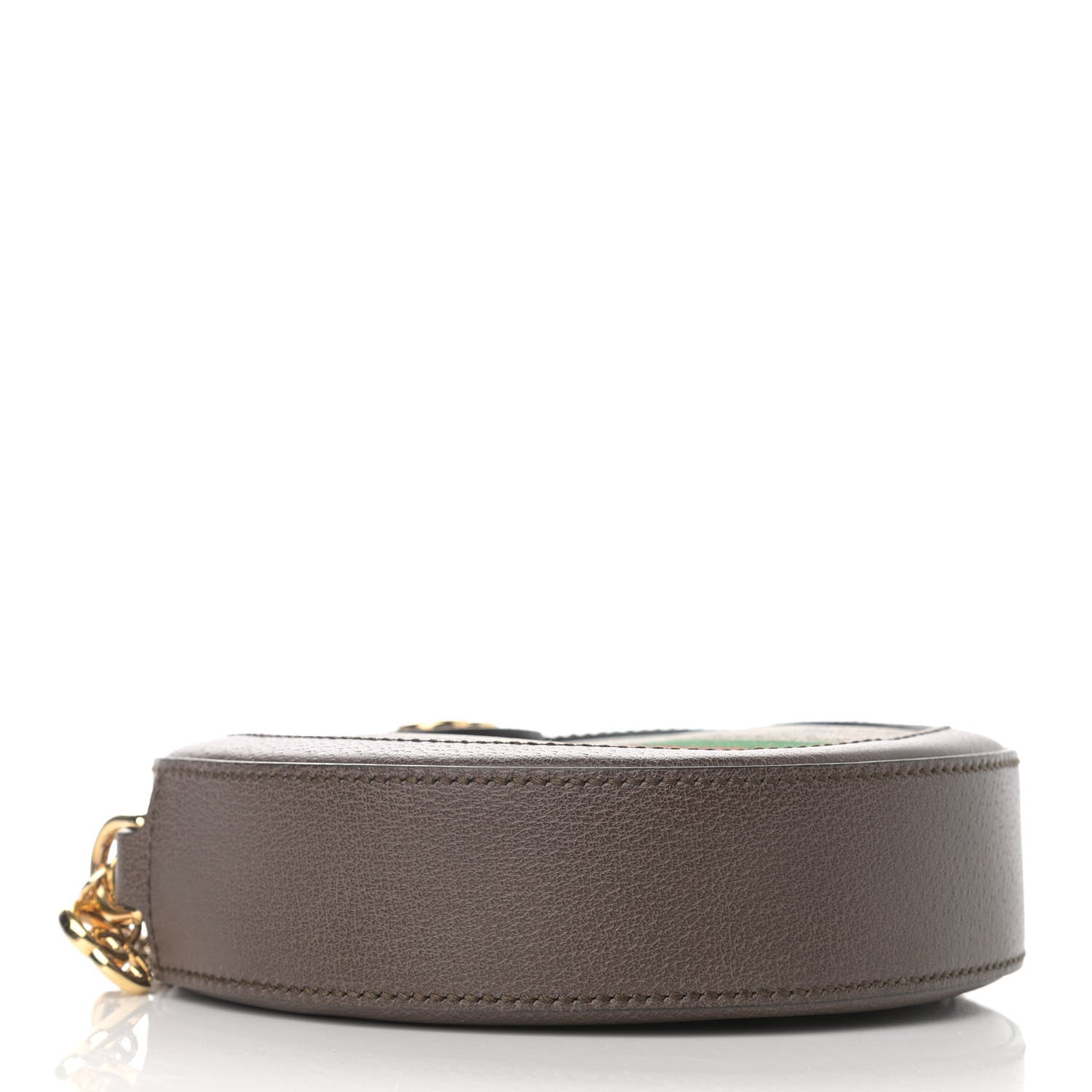 Gucci GG Supreme Monogram Web Mini Ophidia Round Shoulder Bag Brown 4 of 10