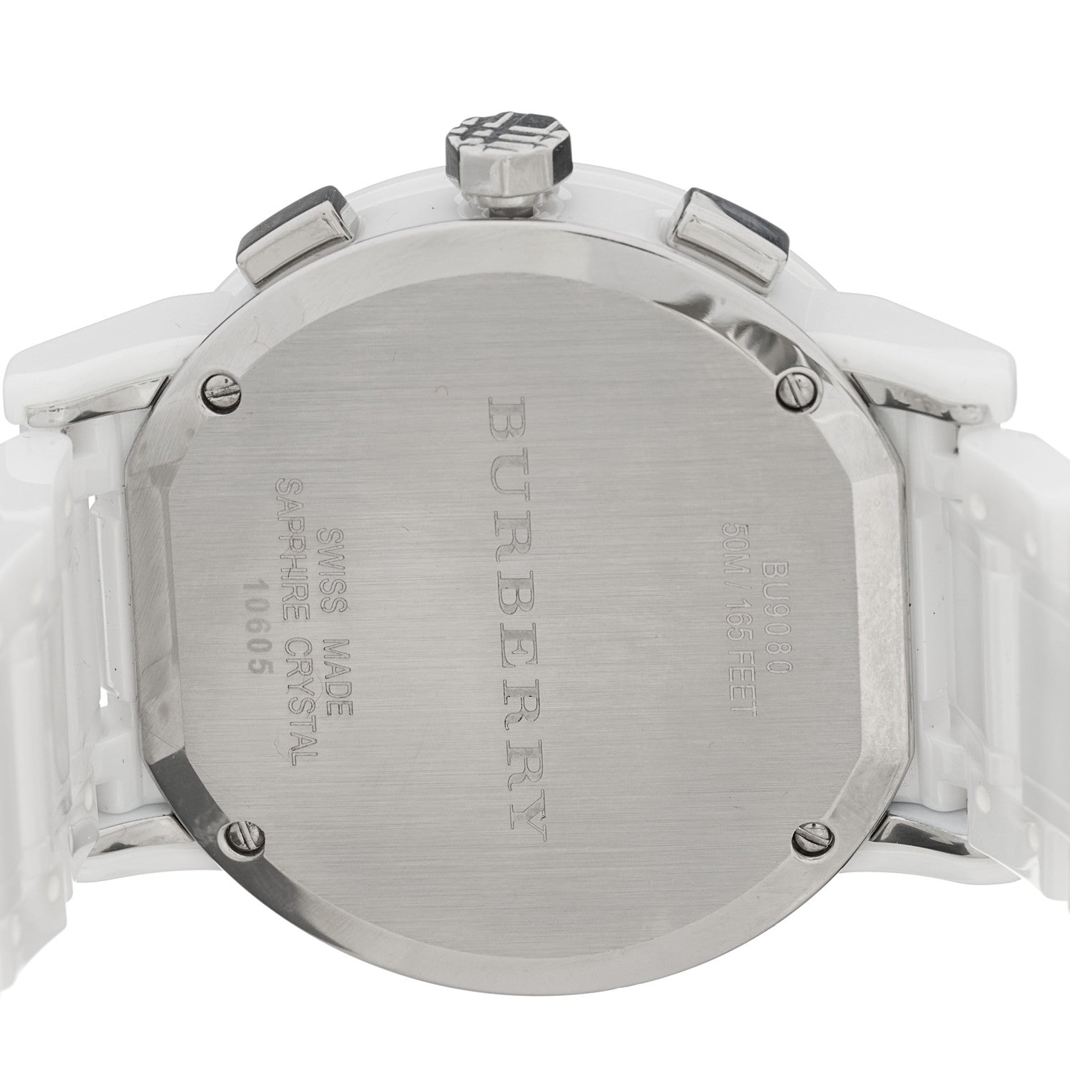 Burberry Stainless Steel Ceramic 38mm Chronograph Quartz Watch White BU9080 4 of 4