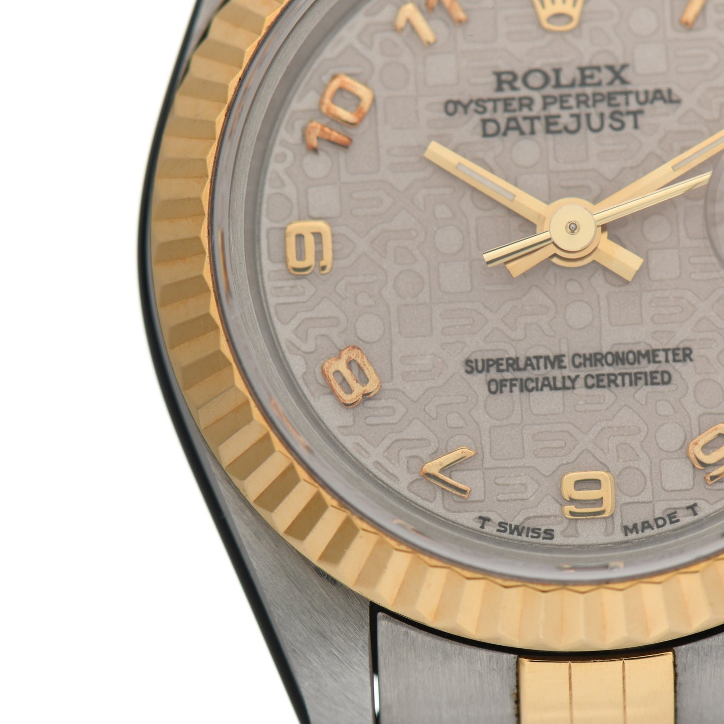 Stainless Steel 18K Yellow Gold 26mm Oyster Perpetual Datejust Watch White Jubilee 69173