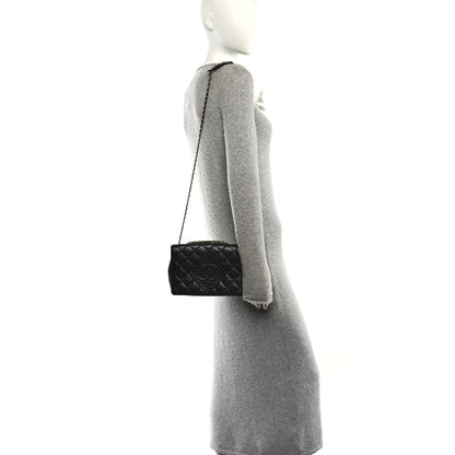 Chanel Lambskin Quilted Medium Diamond CC Flap Black 2 of 10