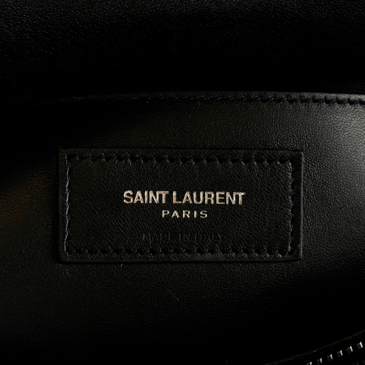 Saint Laurent Sheepskin Matelasse Chevron Monogram Monochrome Large College Satchel Black 6 of 11