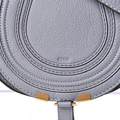 Chloe Calfskin Mini Marcie Round Crossbody Bag Washed Blue 10 of 10