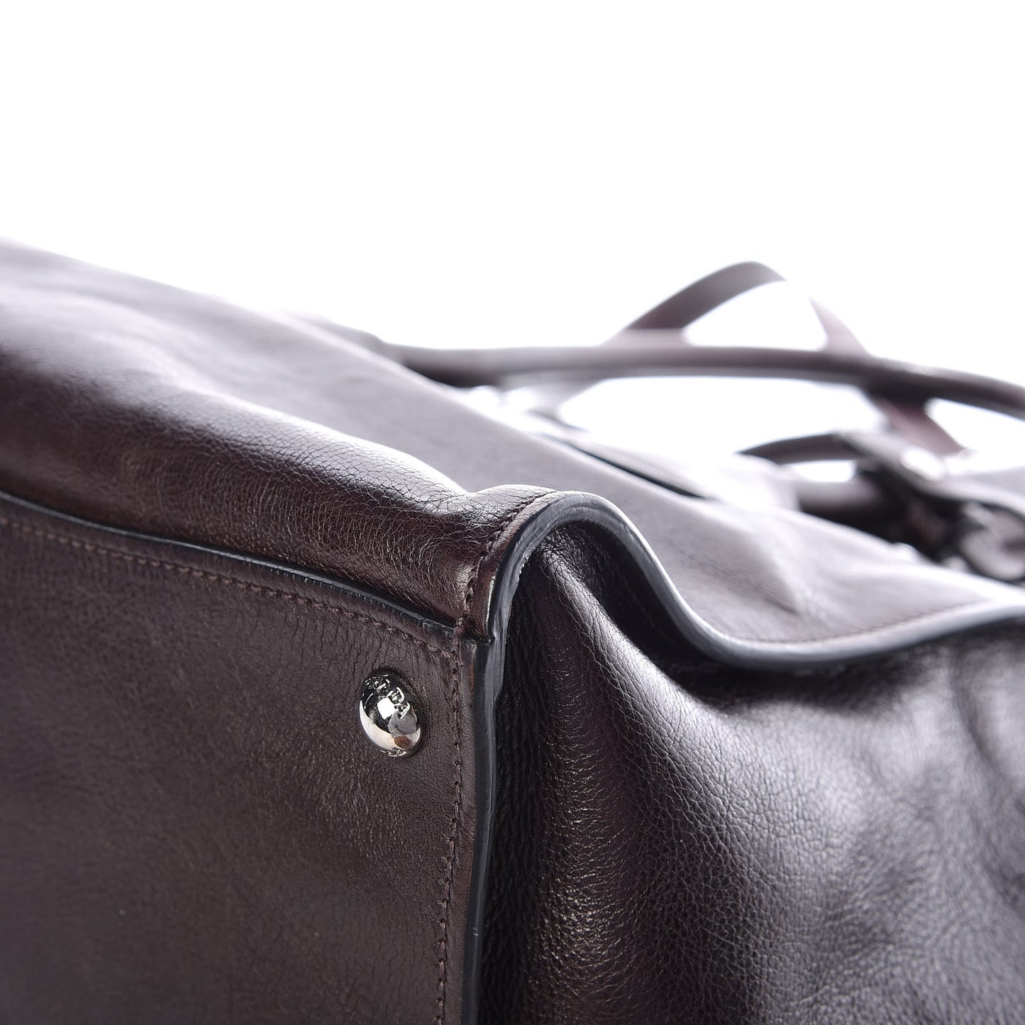 Glace Calfskin Twin Pocket Tote Moro