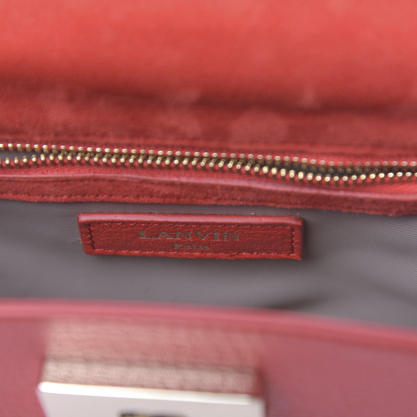 Goatskin JL Carnet Crossbody Red