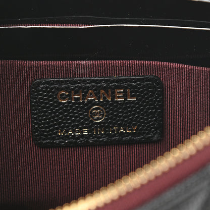 Chanel Caviar Quilted Cosmetic Case Black 6 of 7