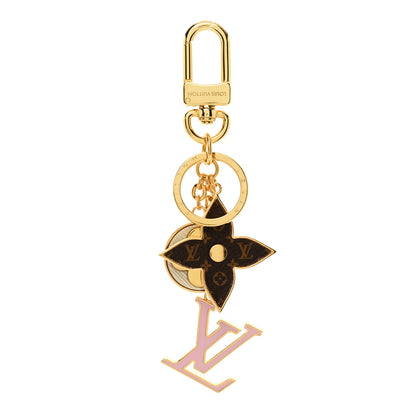 Louis Vuitton Metal Monogram Epi Spring Street Bag Charm Key Holder Gold 1 of 3