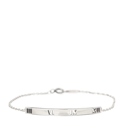 Tiffany Sterling Silver Atlas Bar Pierced Bracelet 1 of 6