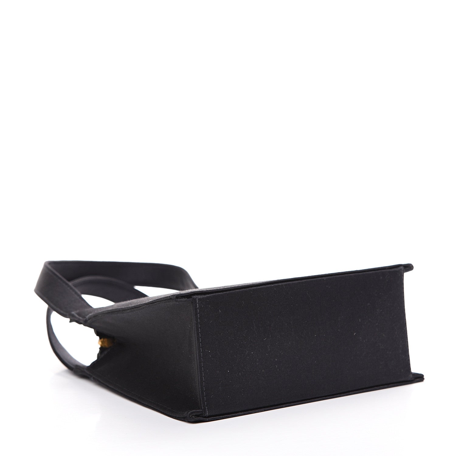 Chanel Satin Top Handle Evening Bag Black 3 of 11