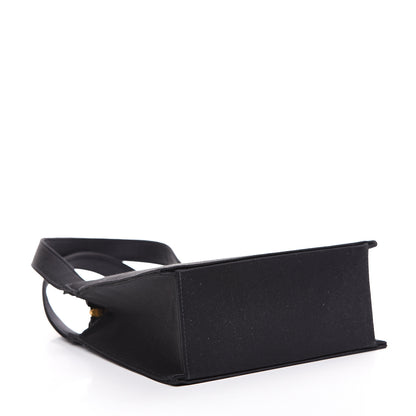 Chanel Satin Top Handle Evening Bag Black 3 of 11