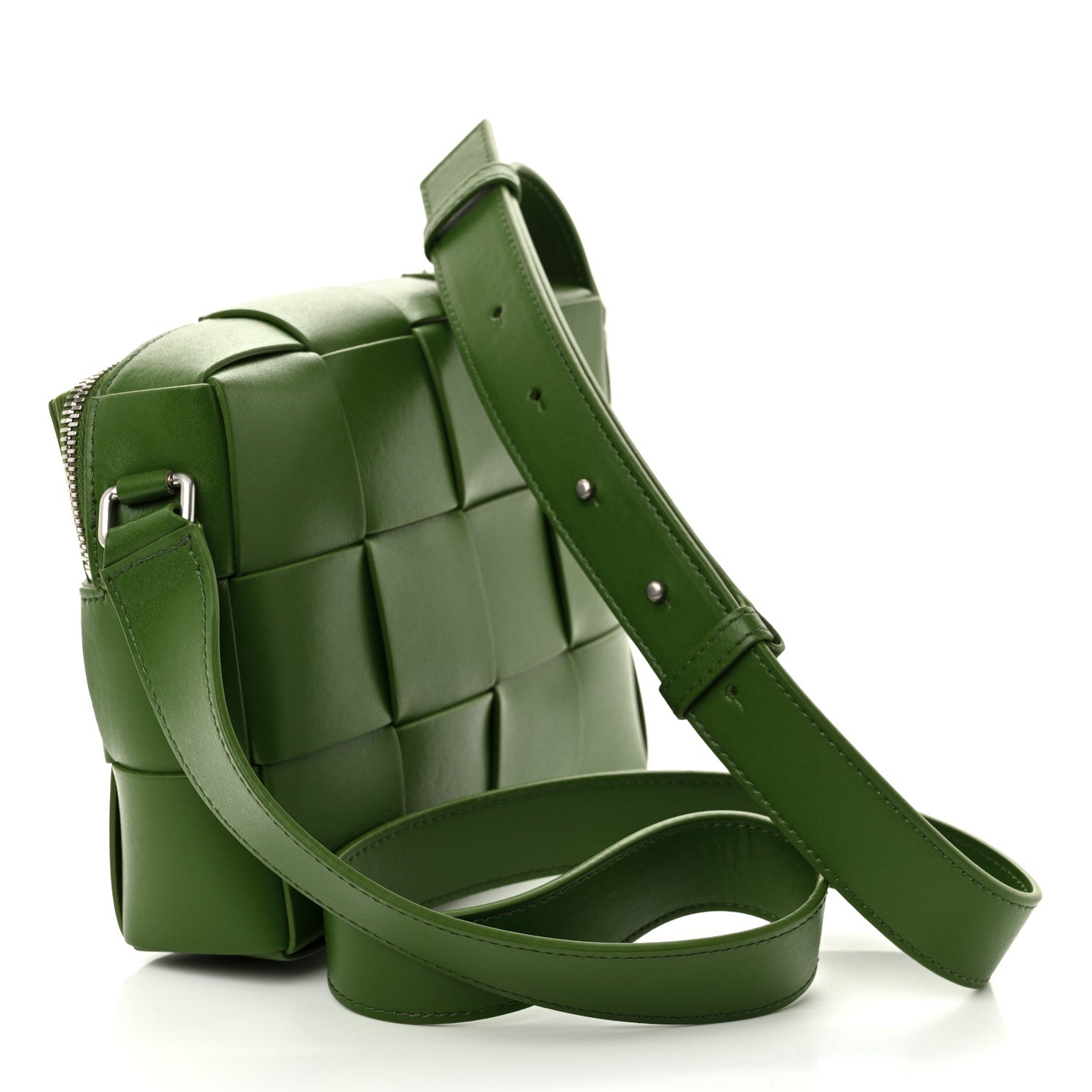 Bottega Veneta Calfskin Maxi Intrecciato Cassette Camera Bag Avocado 3 of 11