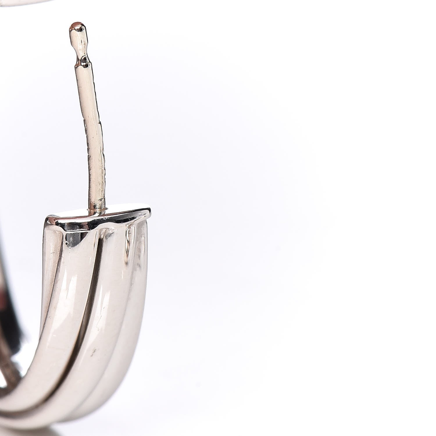 Tiffany Sterling Silver Melody Hoop Earrings 5 of 9