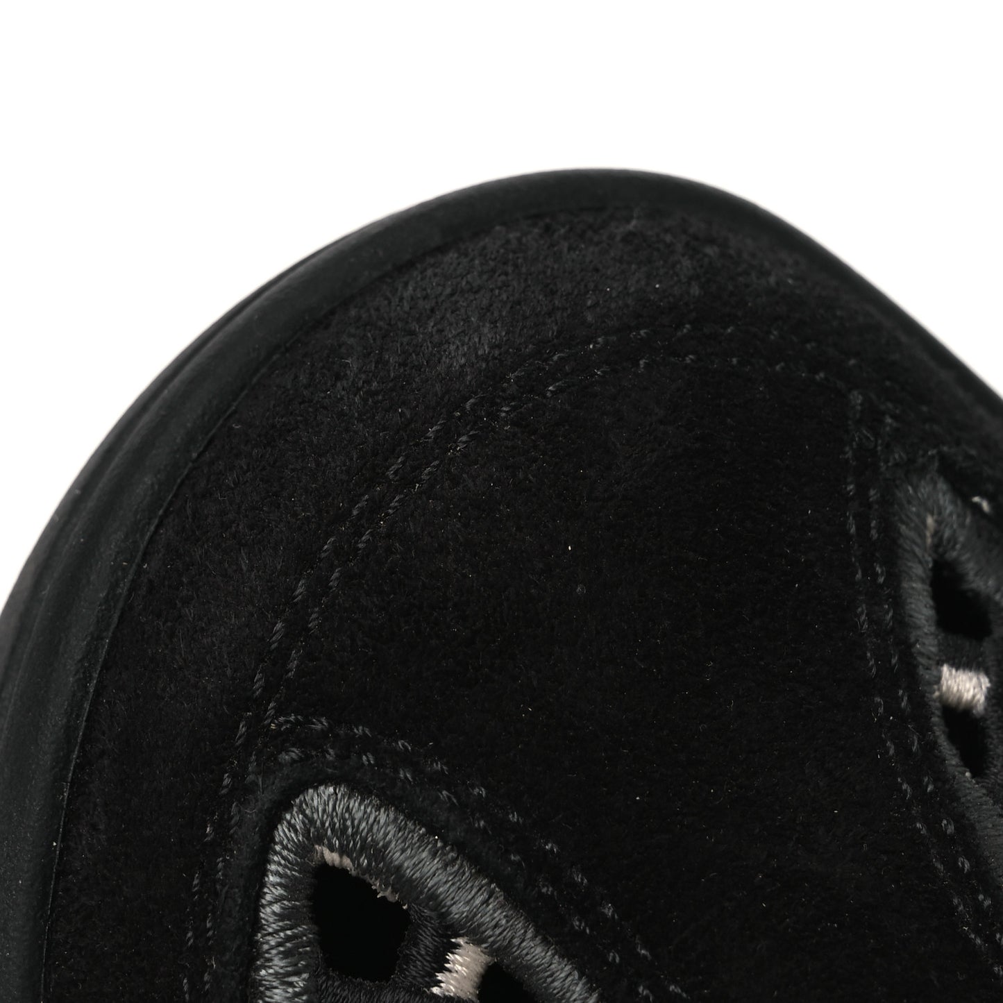 Suede Calfskin Embroidered CC Sneakers 36.5 Black
