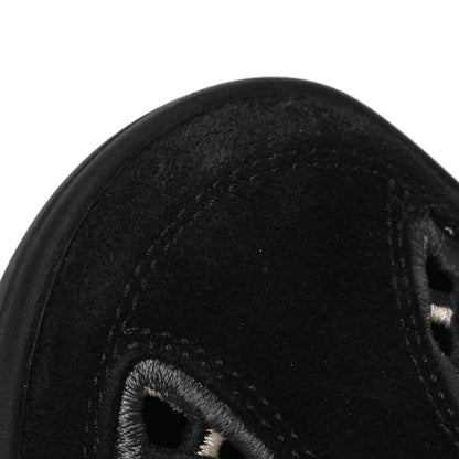 Chanel Suede Calfskin Embroidered CC Sneakers 36.5 Black 12 of 12