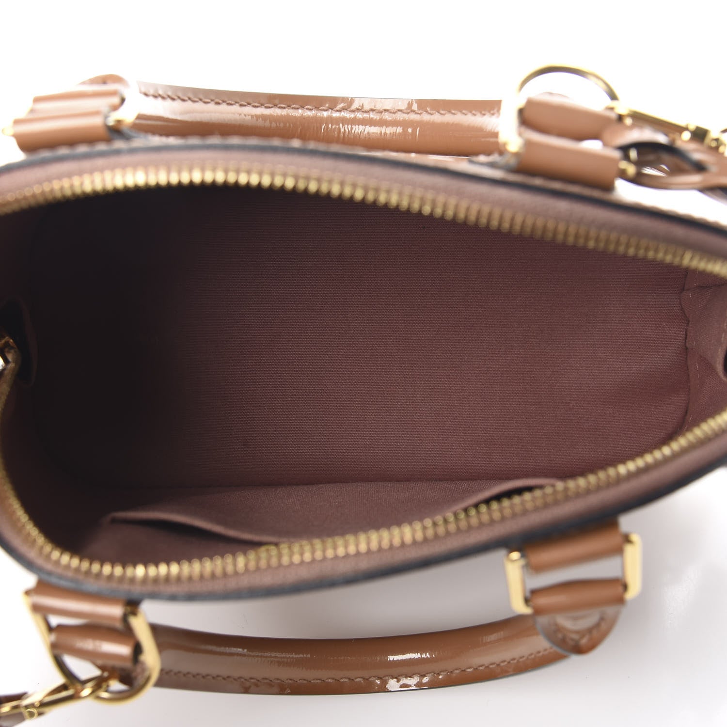 Louis Vuitton Vernis Alma BB Rose Velours 5 of 9