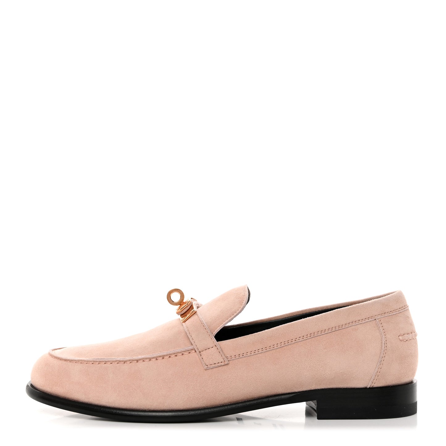 Suede Goatskin Womens Destin Loafer 38 Rose Opaline