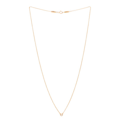 Tiffany 18K Rose Gold Diamond .05ct Elsa Peretti Diamonds by the Yard Pendant Necklace 3 of 4