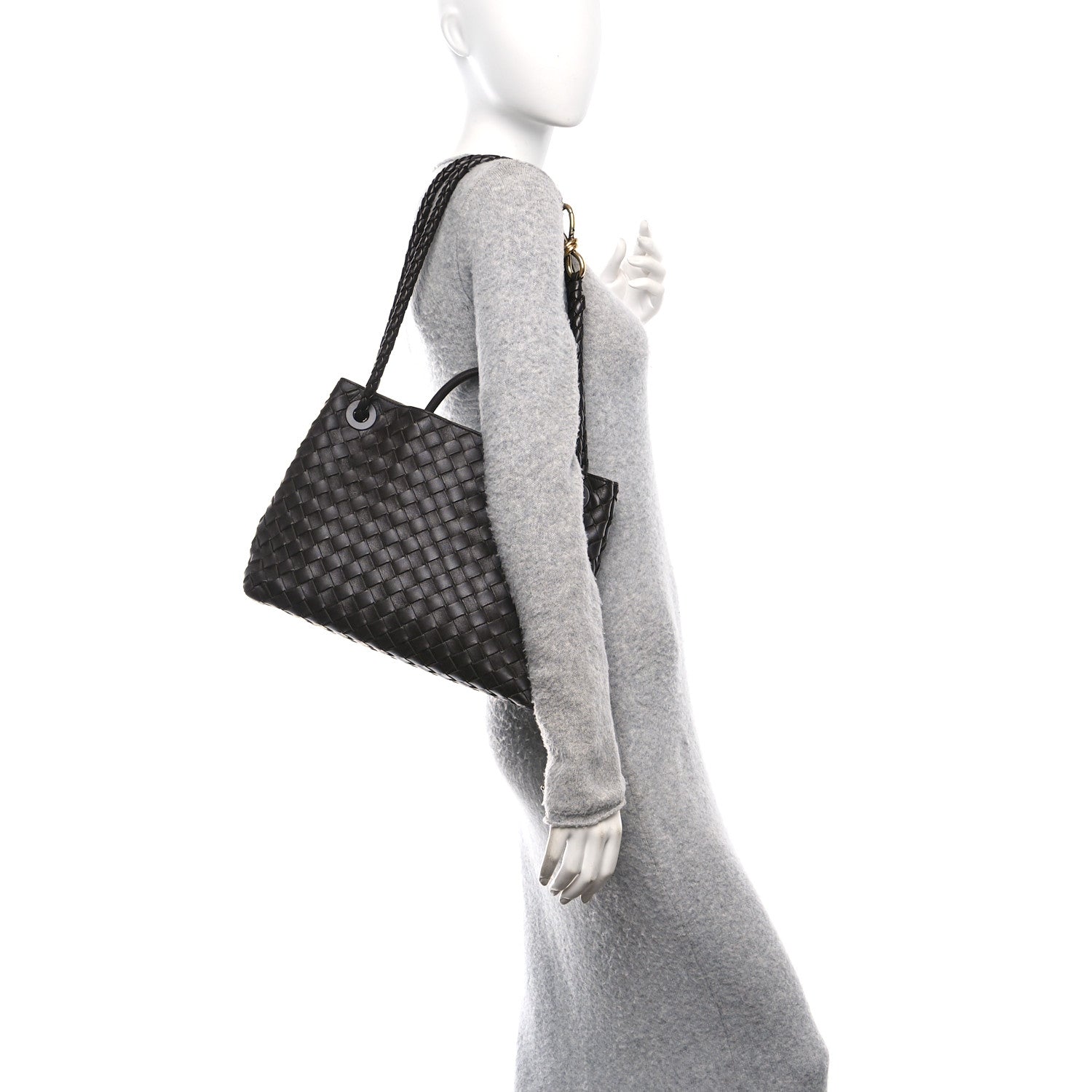Bottega Veneta Nappa Intrecciato Medium Andiamo Shoulder Bag Fondant 2 of 9