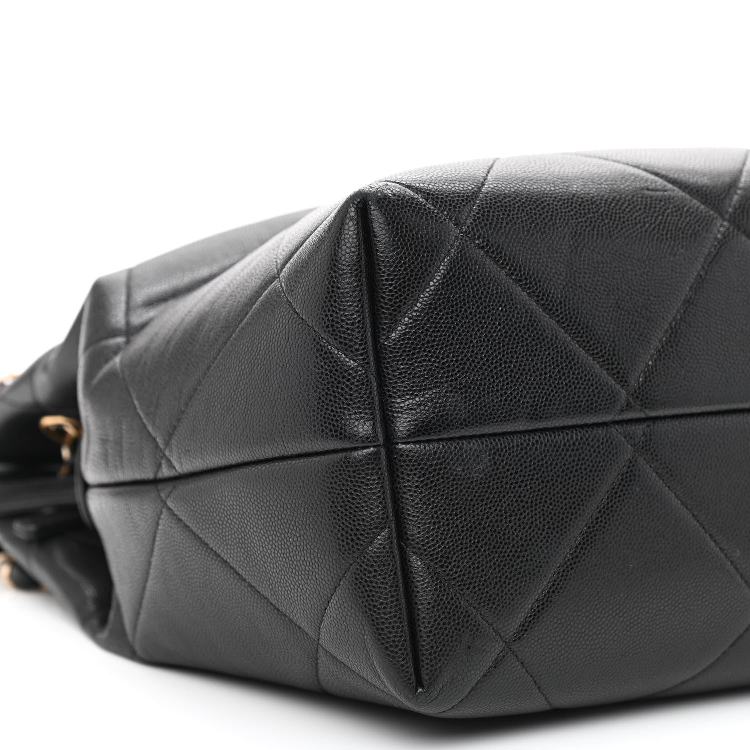 Chanel Caviar Quilted Large A Real Catch Shopping Bag Black 11 of 14