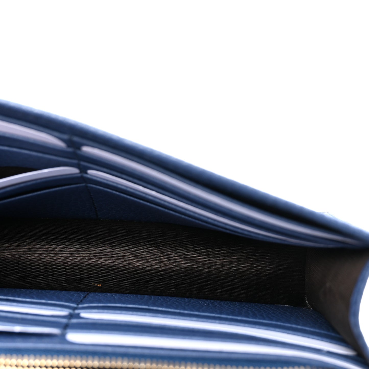 Dollar Calfskin Interlocking G Chain Wallet Caspian