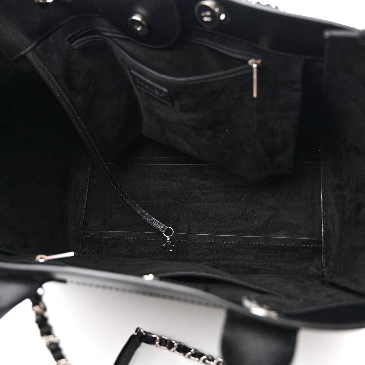 Chanel Caviar Medium Studded Deauville Tote Black 5 of 11