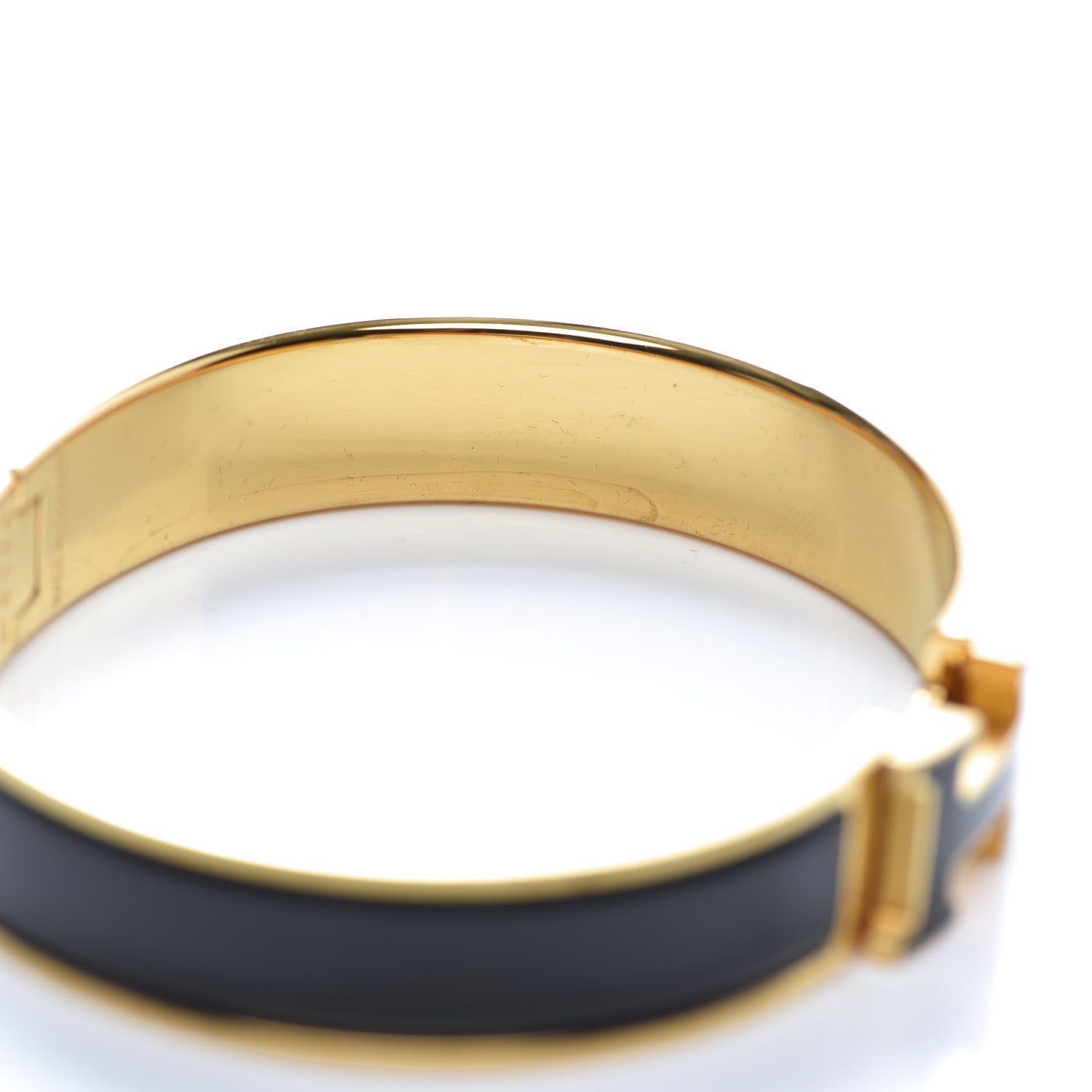 Hermes Enamel Narrow Clic Clac H Bracelet PM Black 5 of 6
