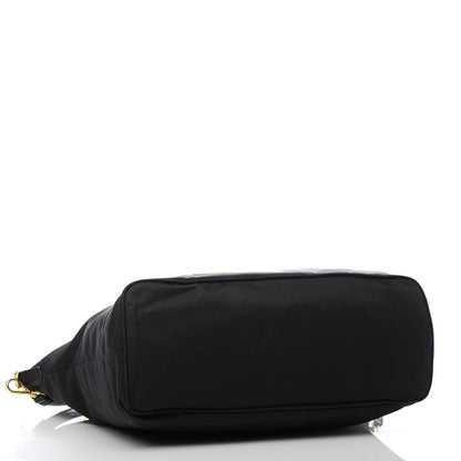 Prada Tessuto Nylon Saffiano Tote Black 4 of 11