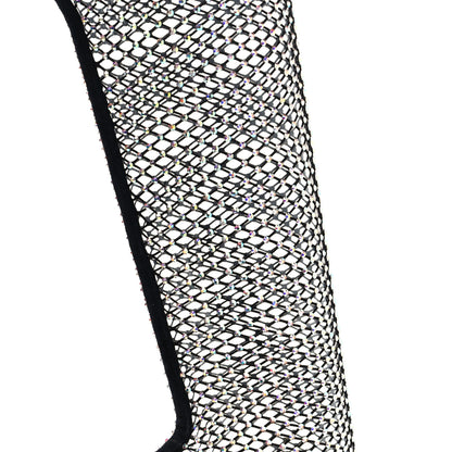 Saint Laurent Mesh Crystal 68 Knee High Boots 38 Black 5 of 7