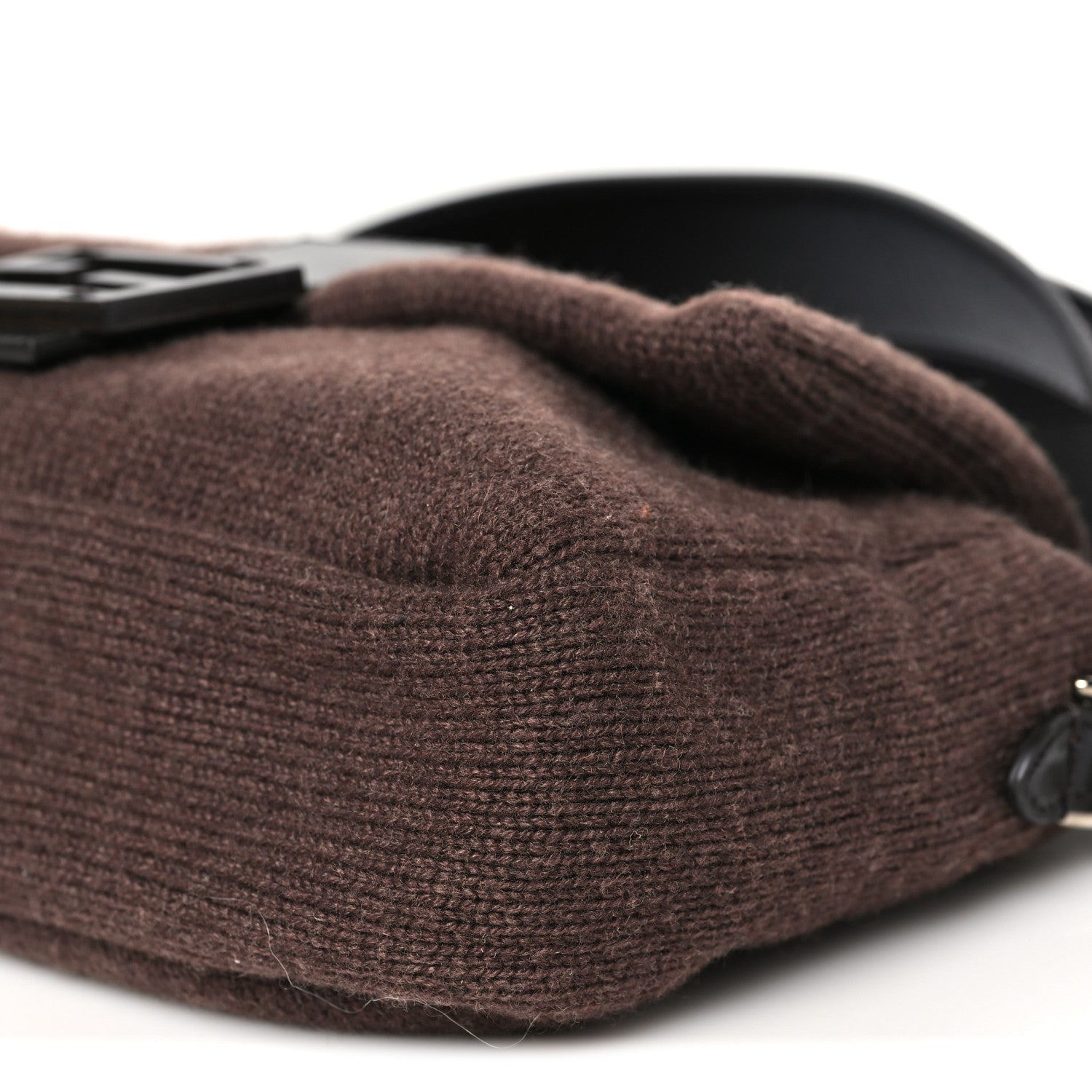Fendi Cashmere Vitello Grace Baguette Brown 10 of 10
