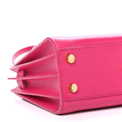 Saint Laurent Calfskin Nano Sac De Jour Lipstick Fuchsia 7 of 9