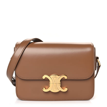 Celine Shiny Calfskin Teen Triomphe Bronze 1 of 9