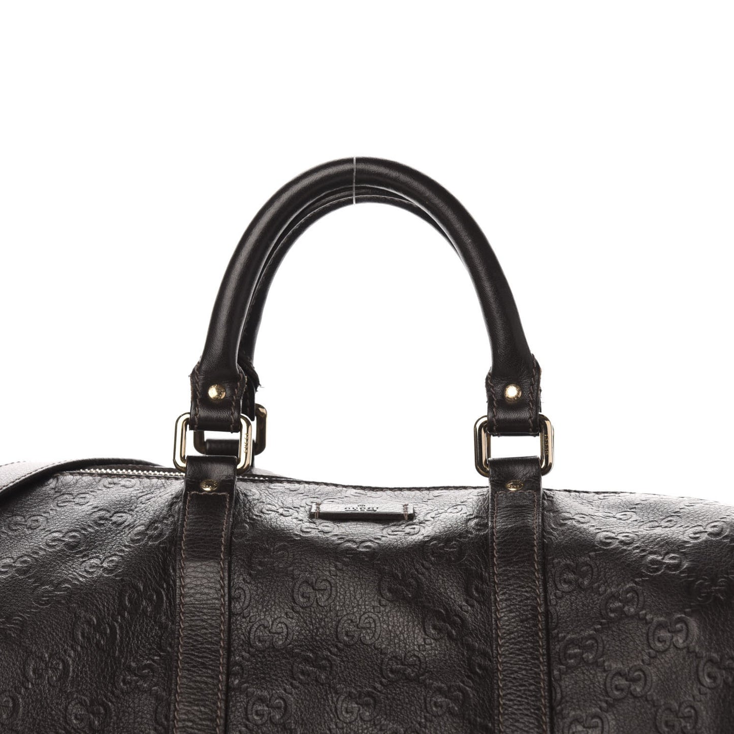 Guccissima Large Carry On Duffle Chocolate