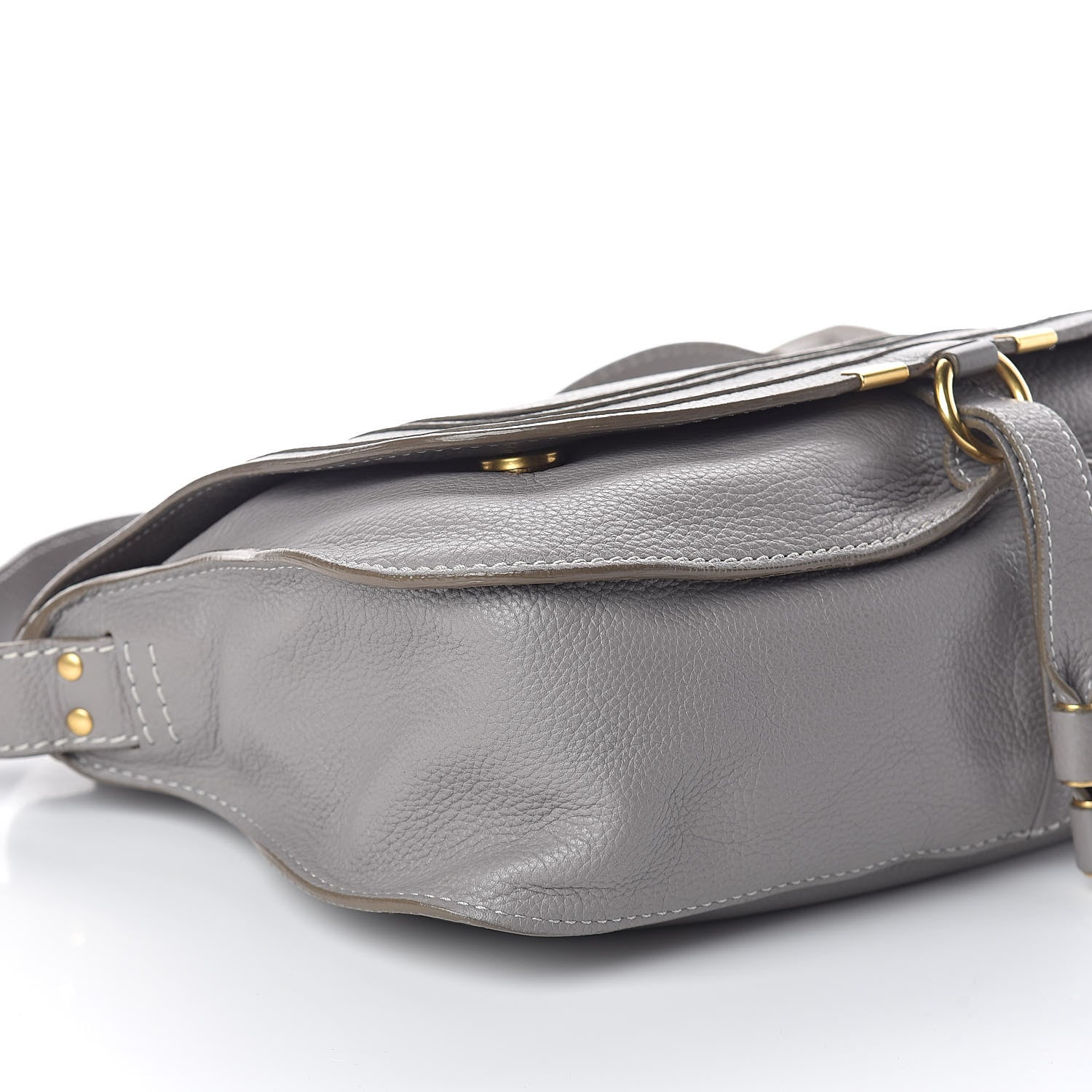 Chloe Calfskin Medium Marcie Top Handle Bag Cashmere Grey 7 of 8