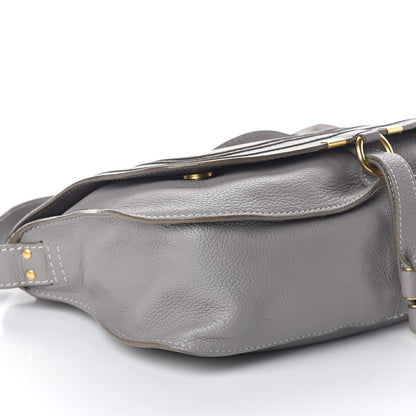 Chloe Calfskin Medium Marcie Top Handle Bag Cashmere Grey 7 of 8