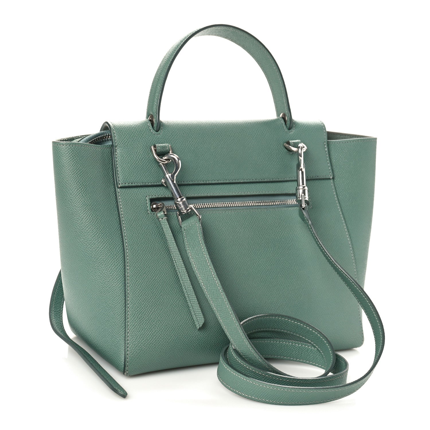 Celine Grained Calfskin Micro Belt Bag Celadon 2 of 9
