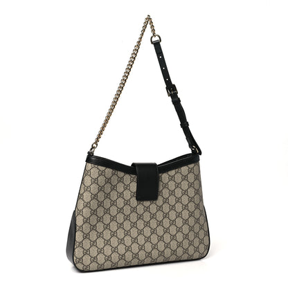 Gucci GG Supreme Monogram Medium Padlock Shoulder Bag Black 3 of 10