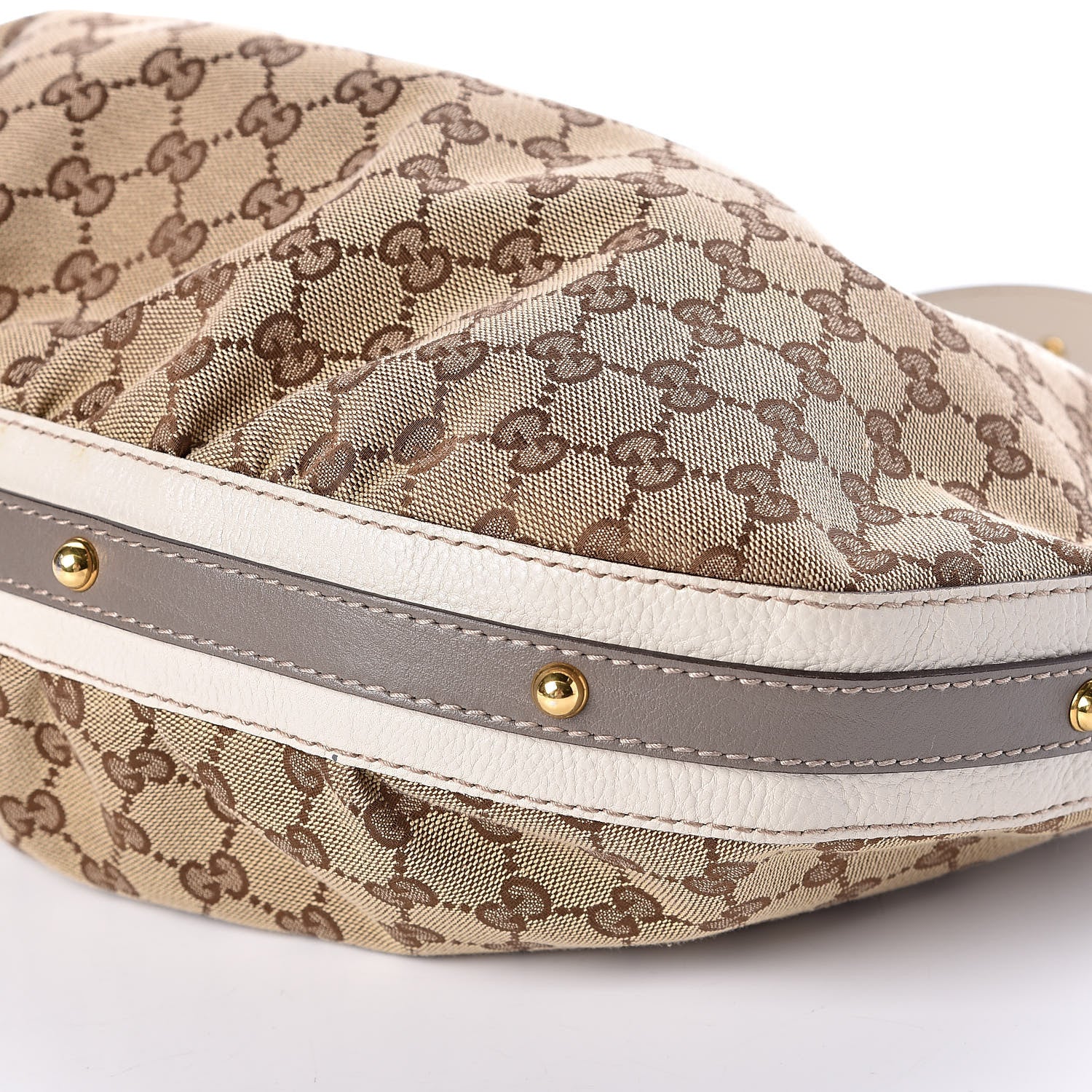 Gucci Monogram Medium Interlocking Hobo Off White 9 of 9