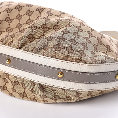 Gucci Monogram Medium Interlocking Hobo Off White 9 of 9