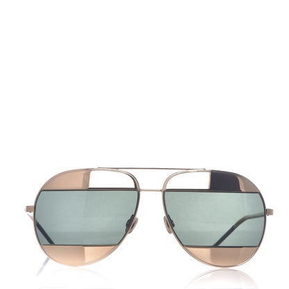 Christian Dior Split 1 Aviator Sunglasses Gold 2 of 7