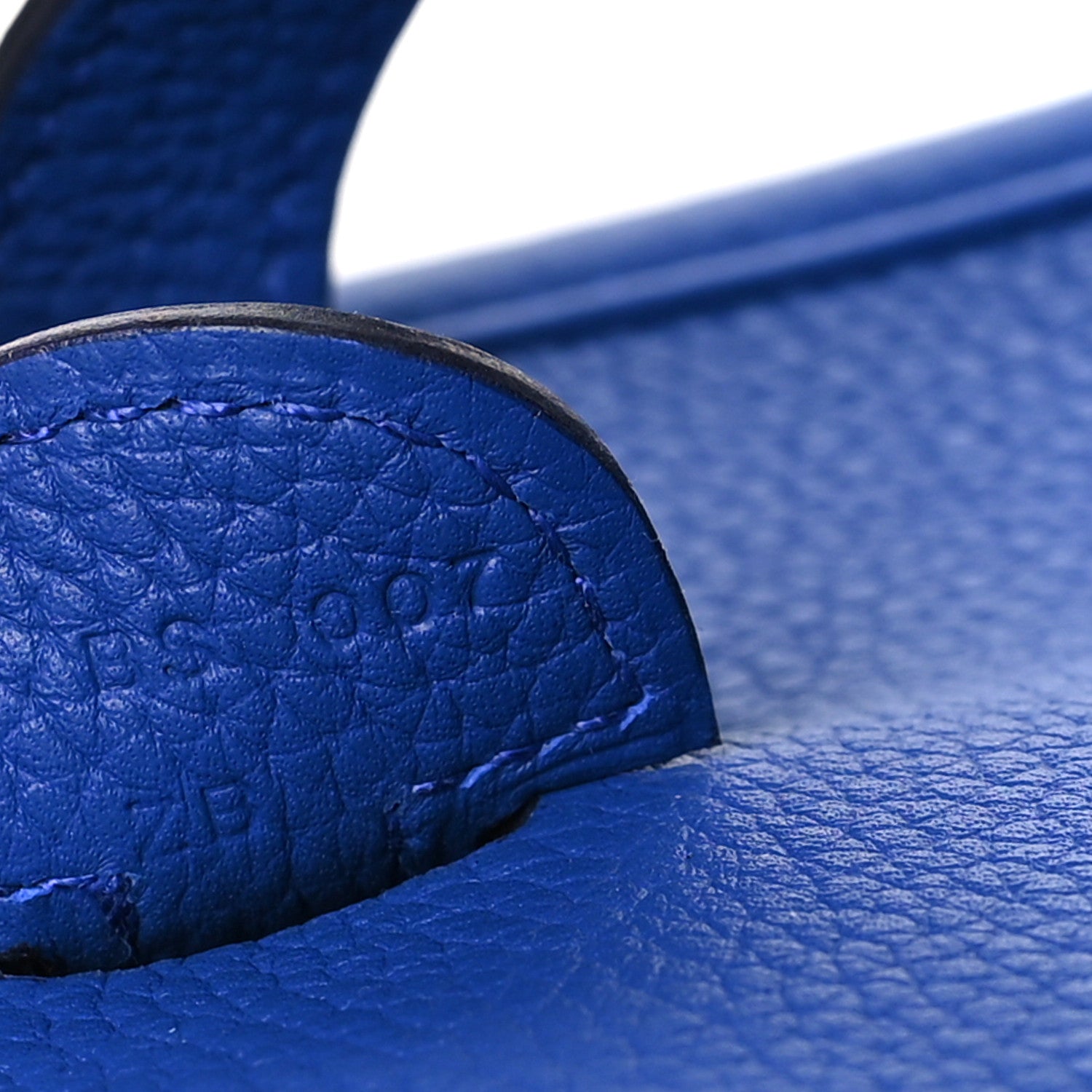 Hermes Taurillon Clemence Evelyne III PM Bleu Royal 7 of 10
