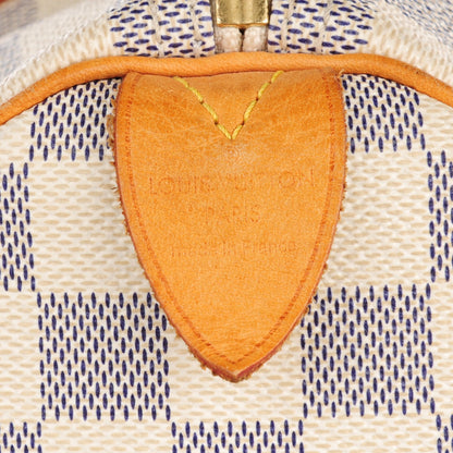 Louis Vuitton Damier Azur Speedy 30 10 of 14