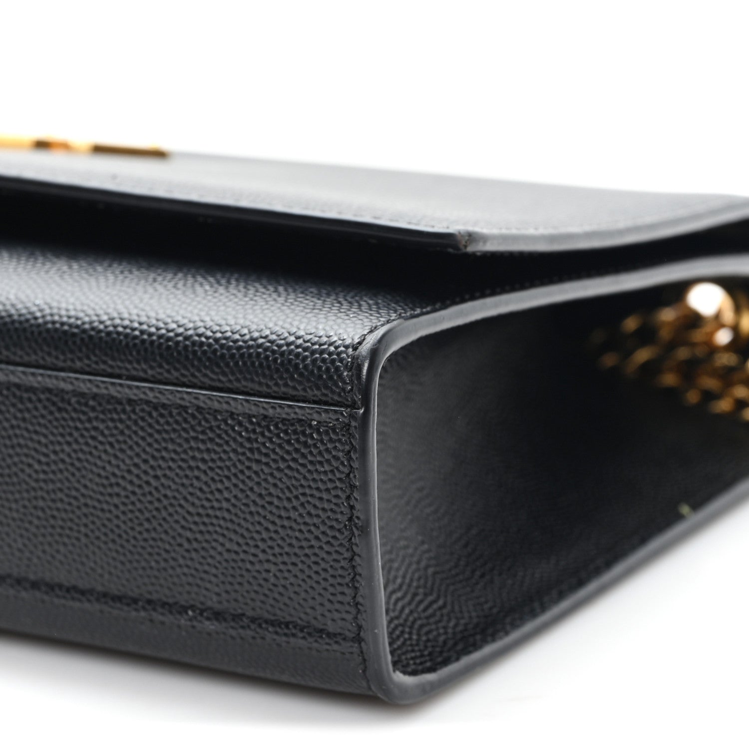 Saint Laurent Grain De Poudre Small Monogram Kate Satchel Black 10 of 10