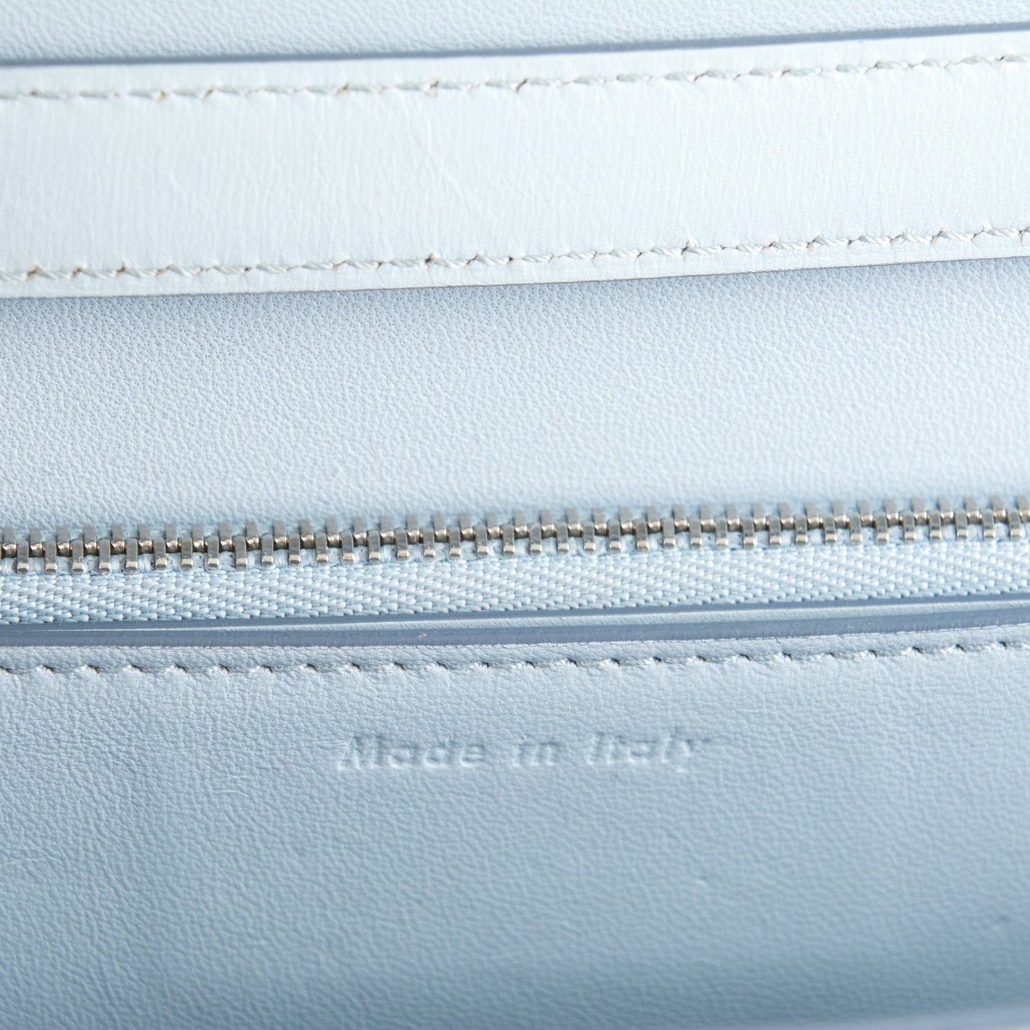 Box Calfskin Medium Classic Box Flap Bag Pale Blue