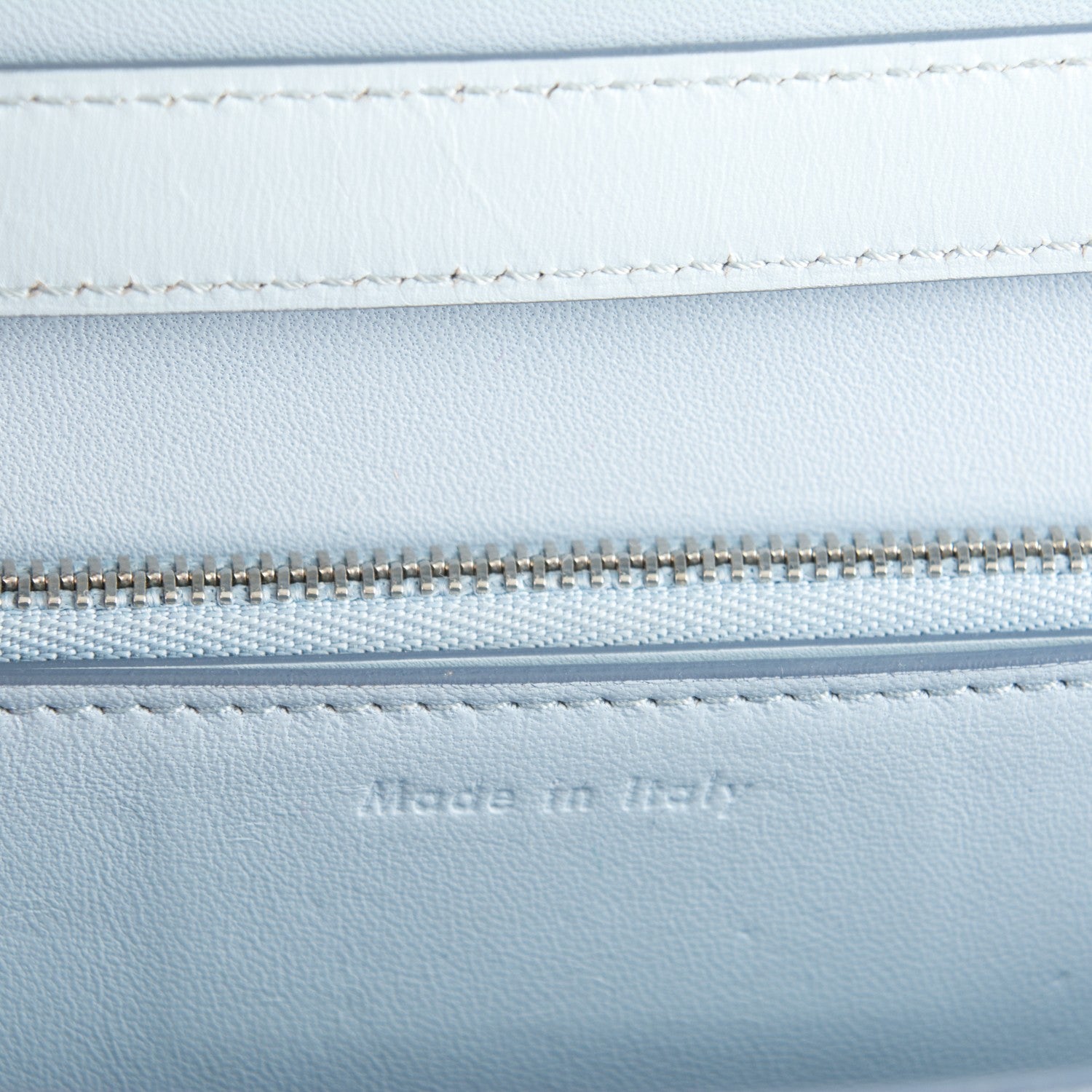 Celine Box Calfskin Medium Classic Box Flap Bag Pale Blue 6 of 7
