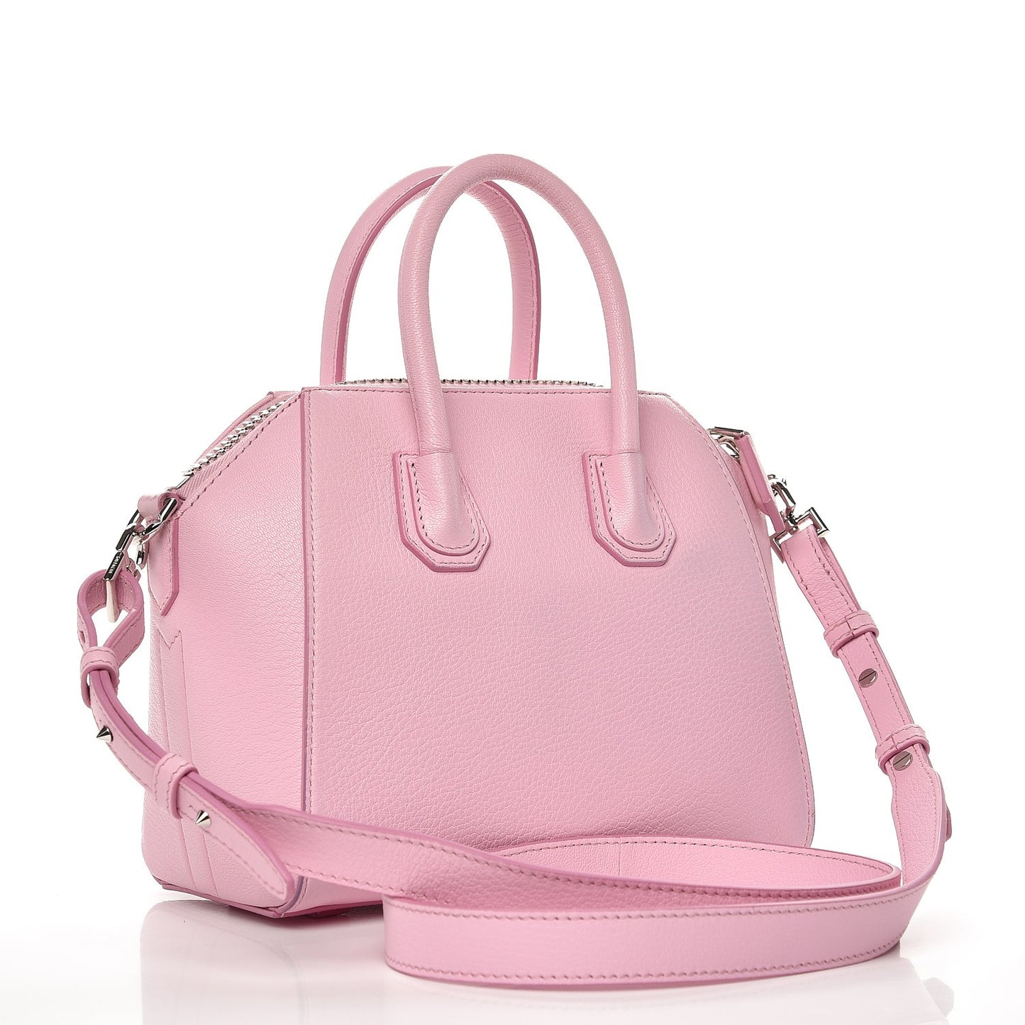 Sugar Goatskin Mini Antigona Bright Pink
