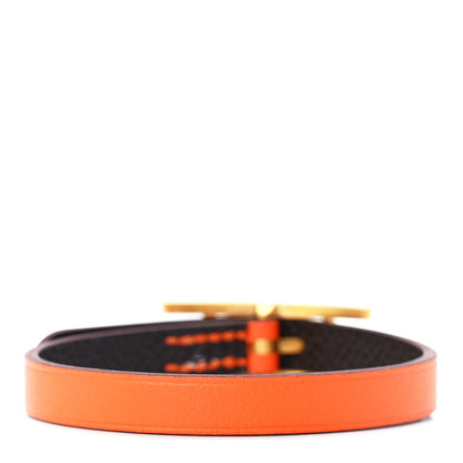 Hermes Swift Behapi Simple Tour Reversible Bracelet Orange 2 of 5