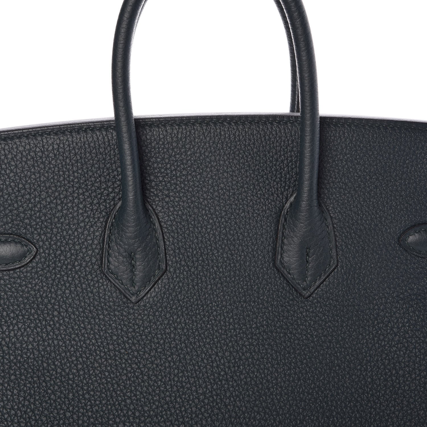 Hermes Togo Swift Officier Birkin 25 Vert Cypress Bleu Zellige 18 of 34