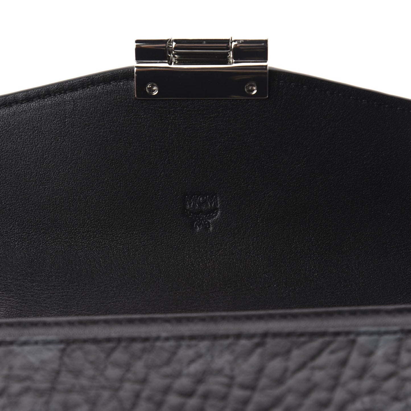 Visetos Large Patricia Wallet On Chain Black