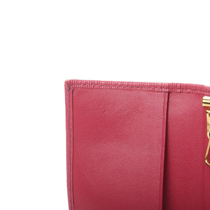 Prada Vitello Move Metal 6 Key Holder Peonia 9 of 10