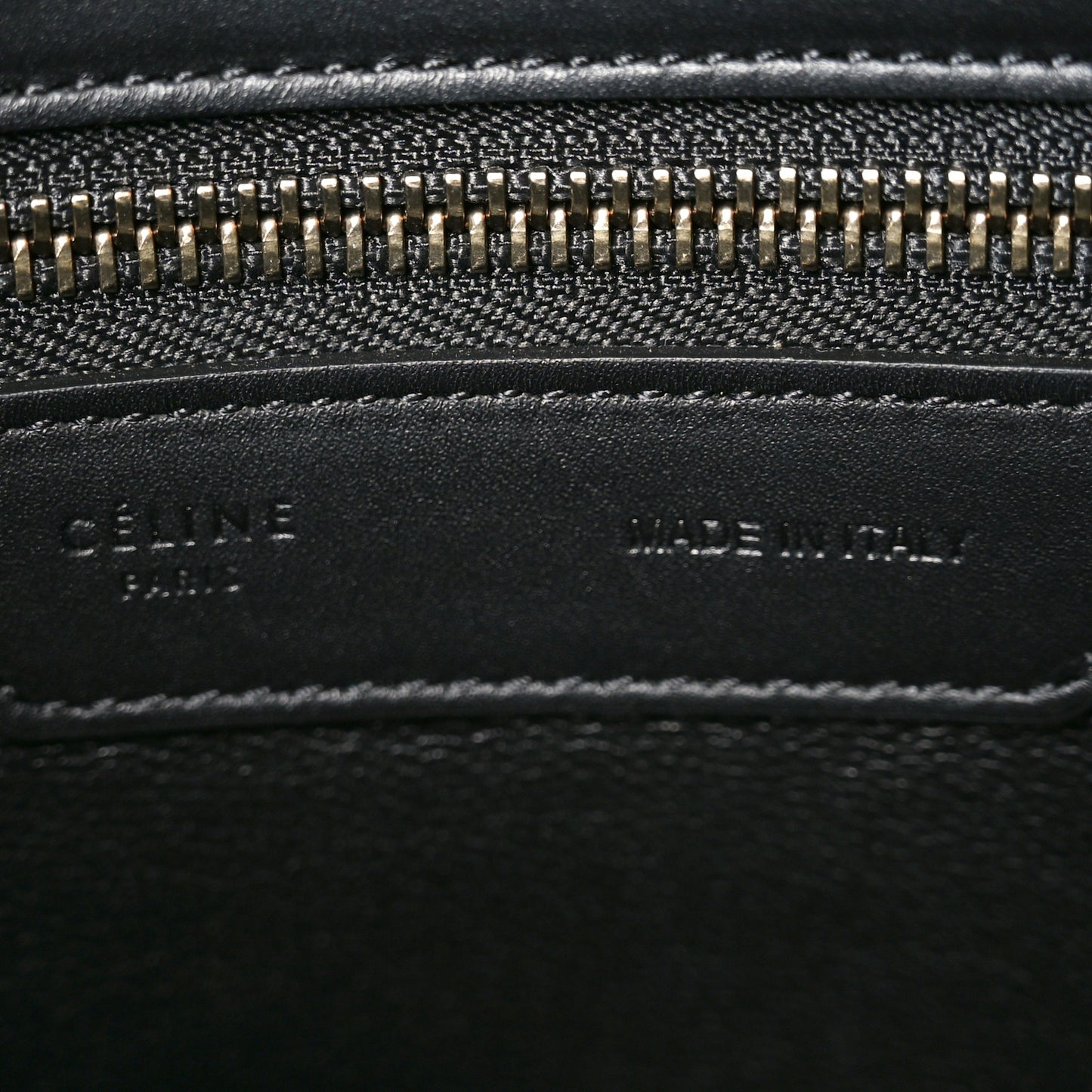 Felt Smooth Calfskin Micro Tri-Color Luggage Brown Black